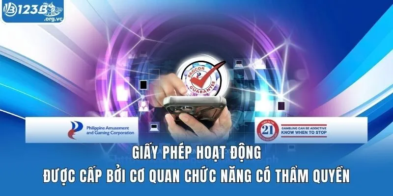 Giấy phép hoạt động được cấp bởi cơ quan chức năng có thẩm quyền